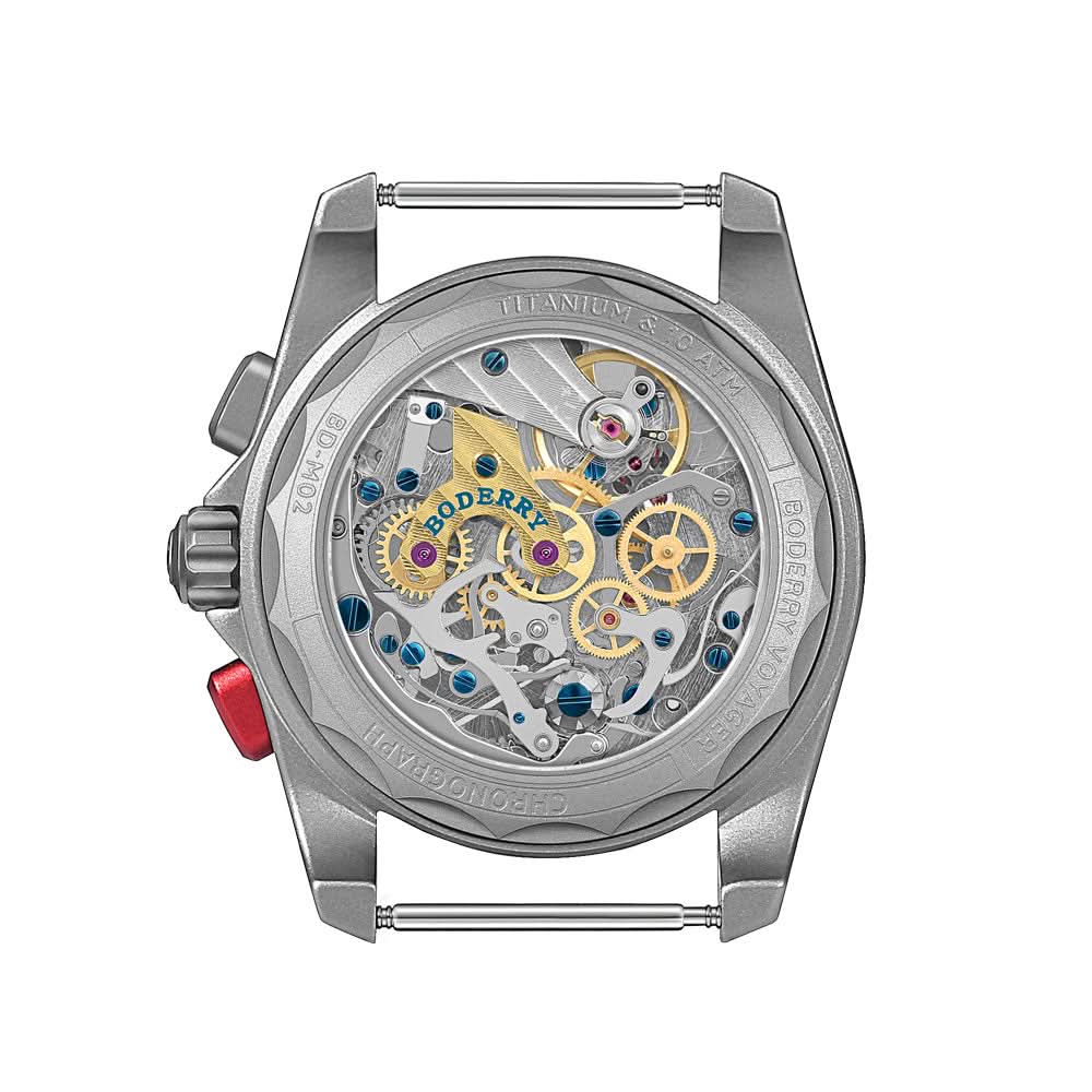 VOYAGER Chronograph - Titanium Mechanical Field Watch, 100M Water Resistant | Black