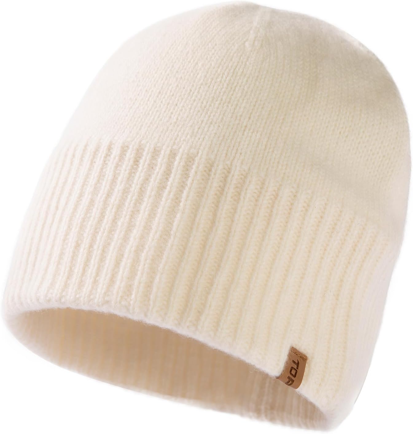 TOP-EX PolarWool™ Oversized L/XL/XXL 100% Merino Wool Beanie Fleece Lined Cuffed Watch Fisherman Cap