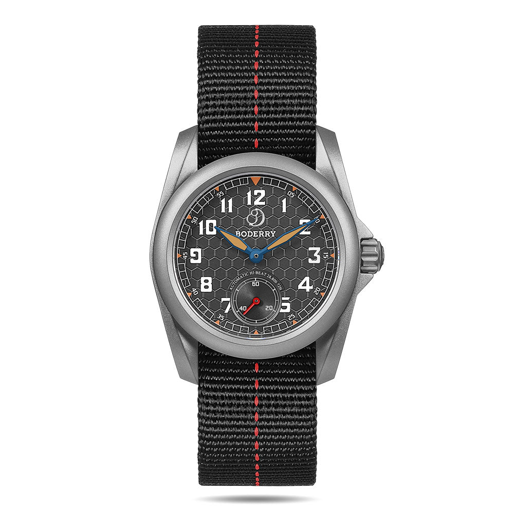 VOYAGER S72 – 72-Hour Power Reserve Titanium Automatic Field Watch, 100M Water Resistant | Grey