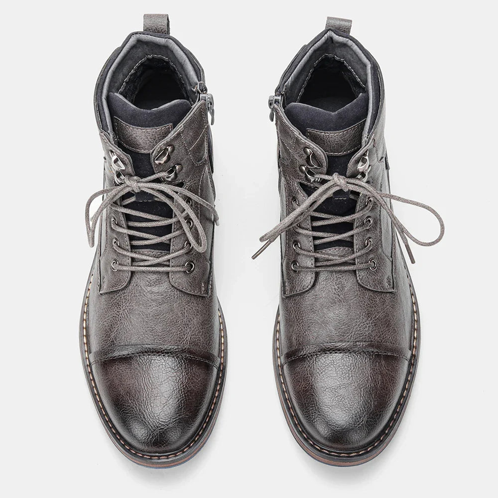 Leather Boots Comfortable Brand Fashion 2026 Ankle Boots