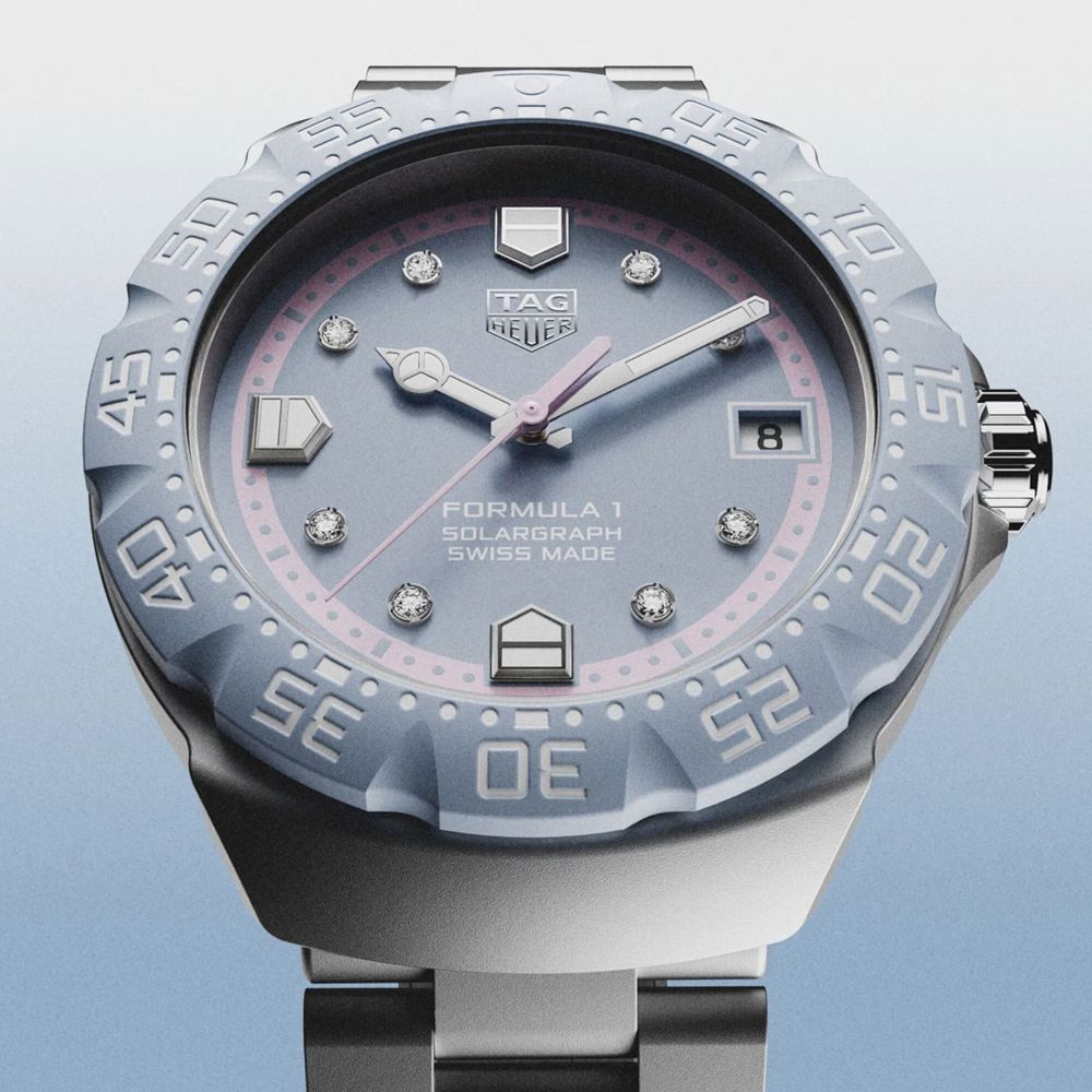 TAG Heuer Formula 1 Solargraph Blue Pink