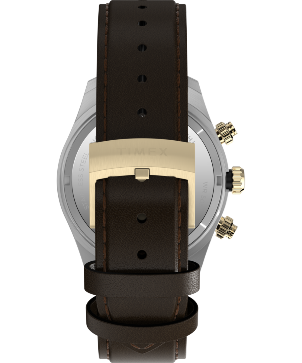 Waterbury Heritage Chronograph 39 mm Leather Strap Watch