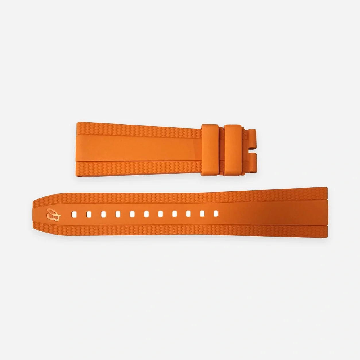 BREITLING Orange Diver Pro 22/18 mm Rubber Strap 333S