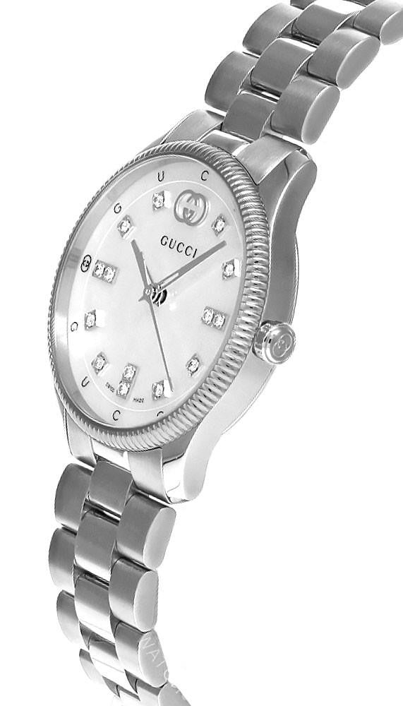 GUCCI G-Timeless 29 mm Stainless Steel White MOP Dial Women's Watch