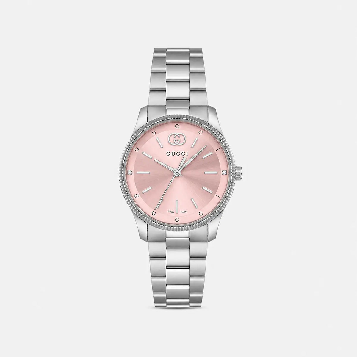 GUCCI G-Timeless 29 mm Stainless Steel Pink Dial Women's Watch