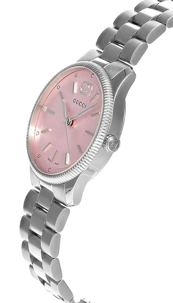 GUCCI G-Timeless 29 mm Stainless Steel Pink Dial Women's Watch
