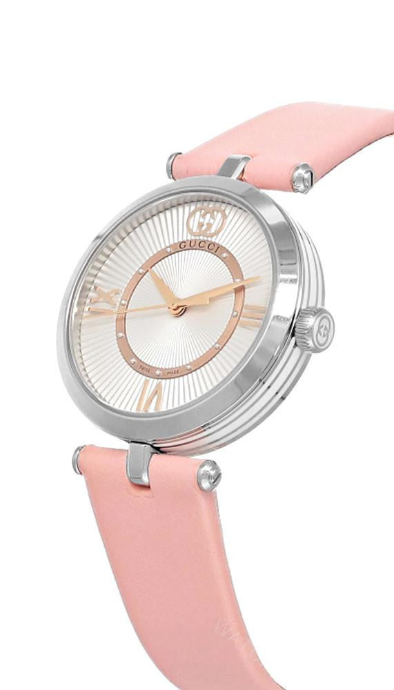 GUCCI Model 2000 Quartz 30 mm Pink Leather Women's Watch