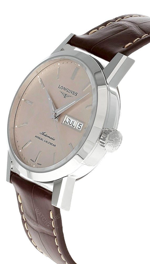 LONGINES 1832 Automatic 40 mm Beige Dial Leather Men's Watch