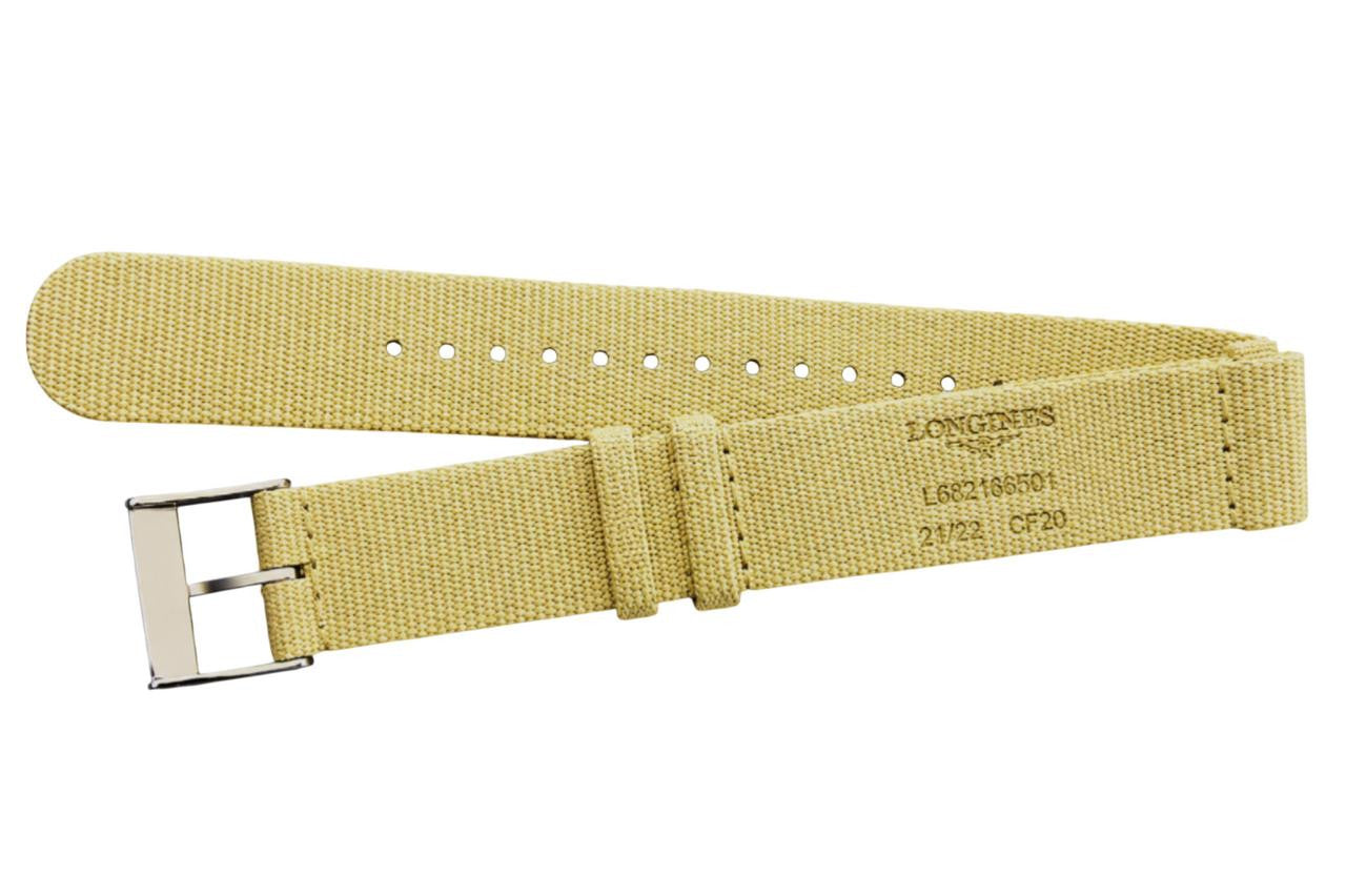 LONGINES Beige 21.5 mm Nato Strap L682166501