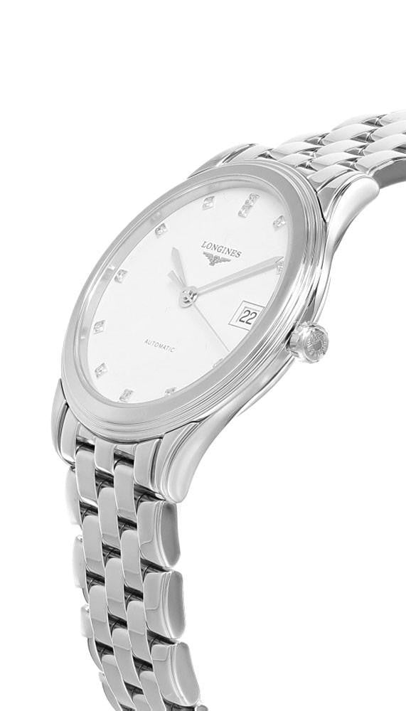 LONGINES Flagship Automatic Stainless Steel 35 mm White Diamond Dial Women's Watch