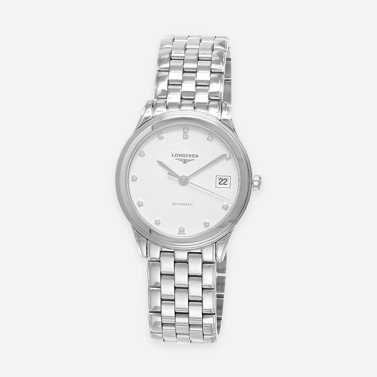 LONGINES Flagship Automatic Stainless Steel 35 mm White Diamond Dial Women's Watch