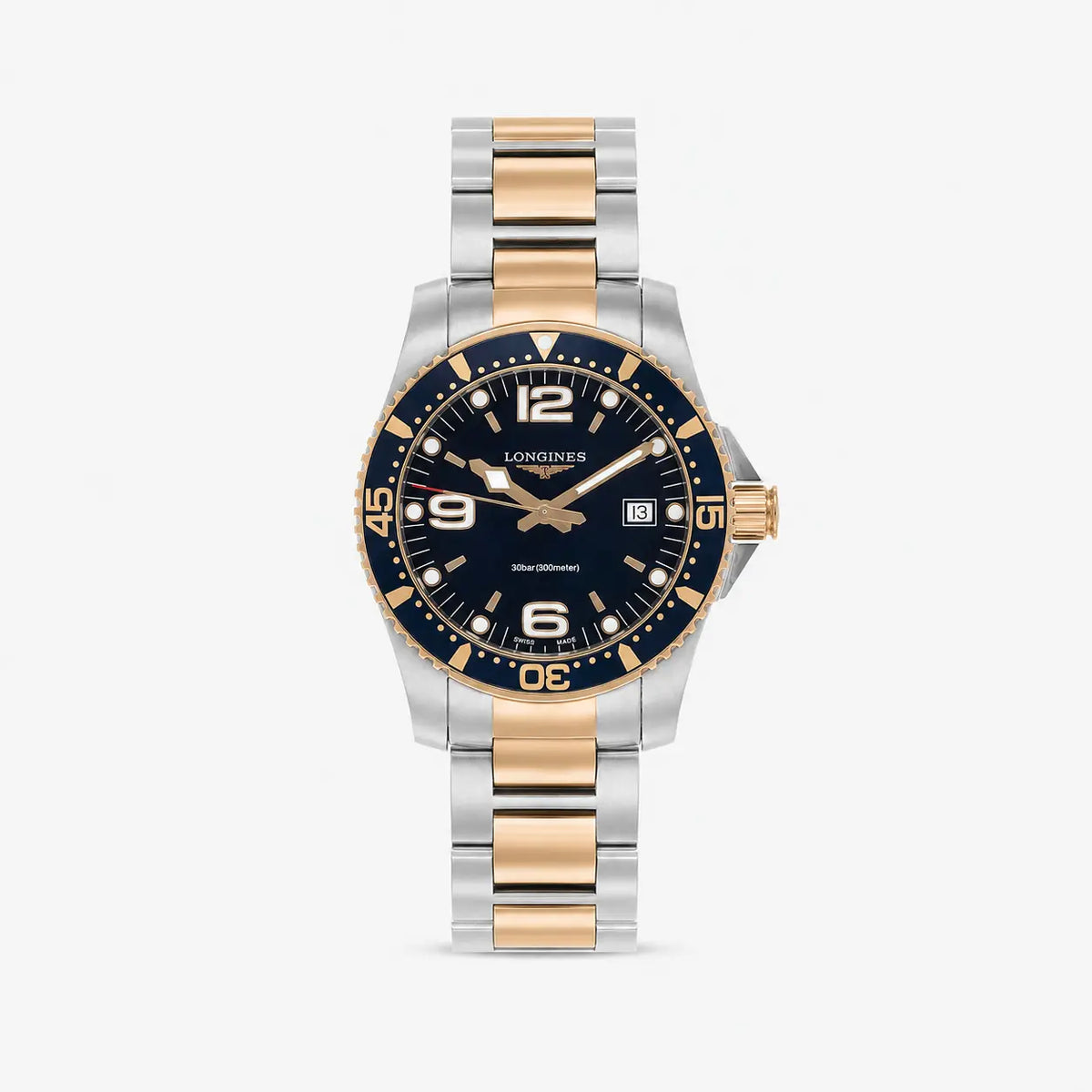 LONGINES HydroConquest 41 mm Blue Dial 2Tone Men's Watch