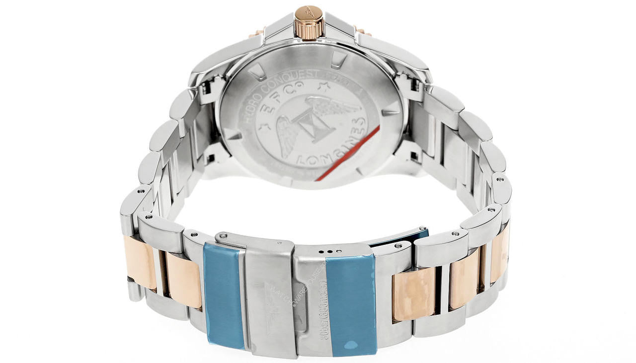 LONGINES HydroConquest 41 mm Blue Dial 2Tone Men's Watch
