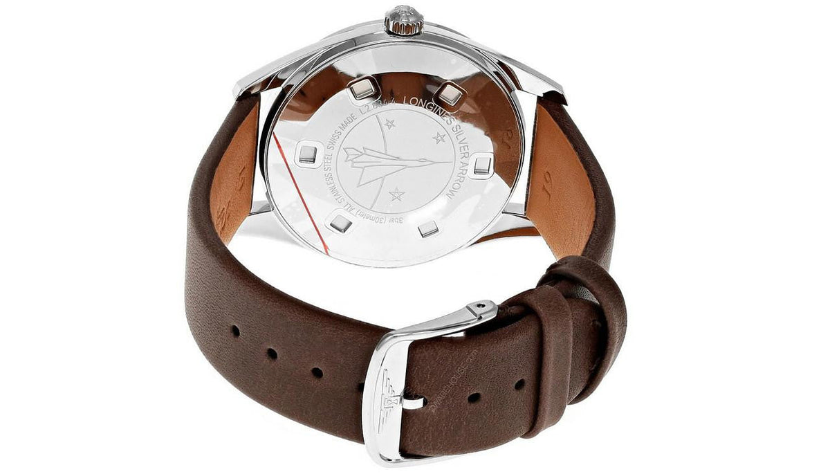 LONGINES Silver Arrow Automatic 38.5 mm Leather Men's Watch