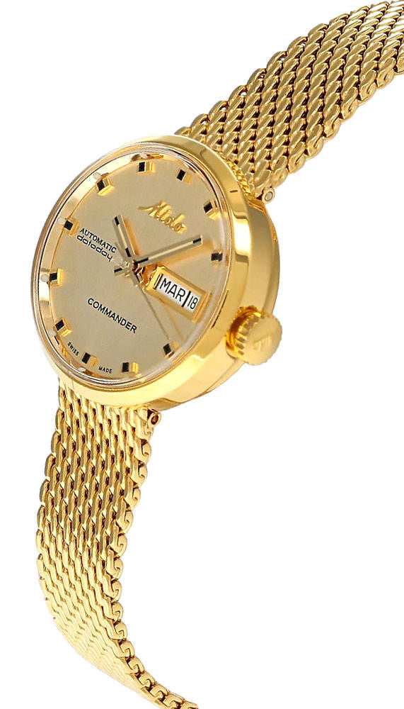Mido Commander 1959 Automatic 23.5 mm Gold Stainless Steel Women's Watch