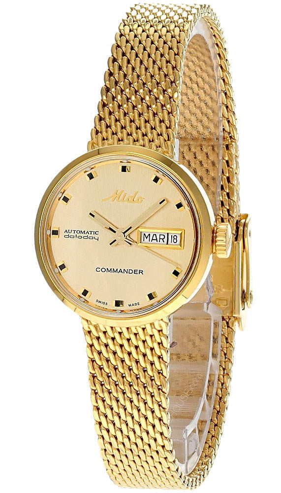Mido Commander 1959 Automatic 23.5 mm Gold Stainless Steel Women's Watch
