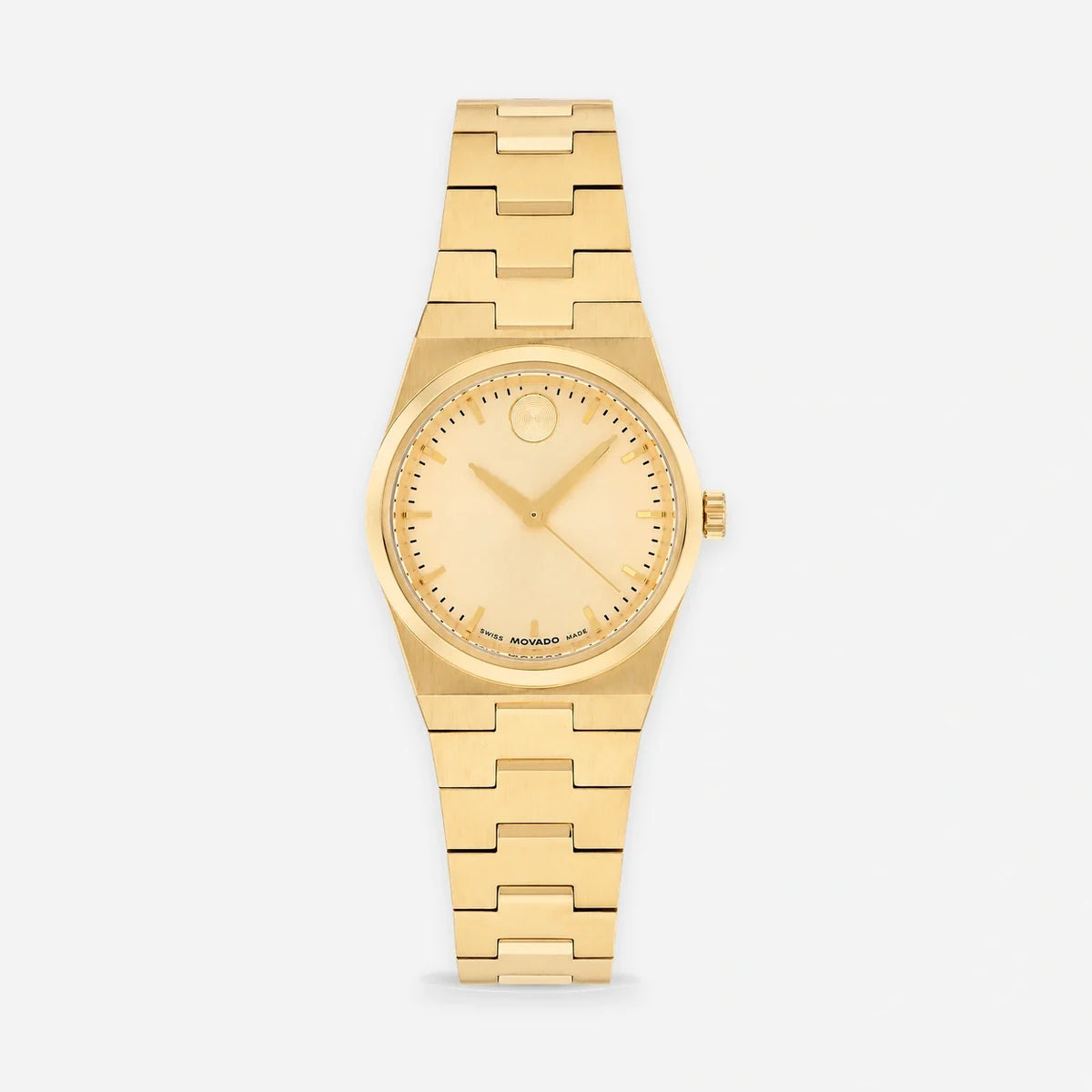 MOVADO Bold Quest Mini Quartz Stainless Steel 28 mm Gold-Tone Women's Watch