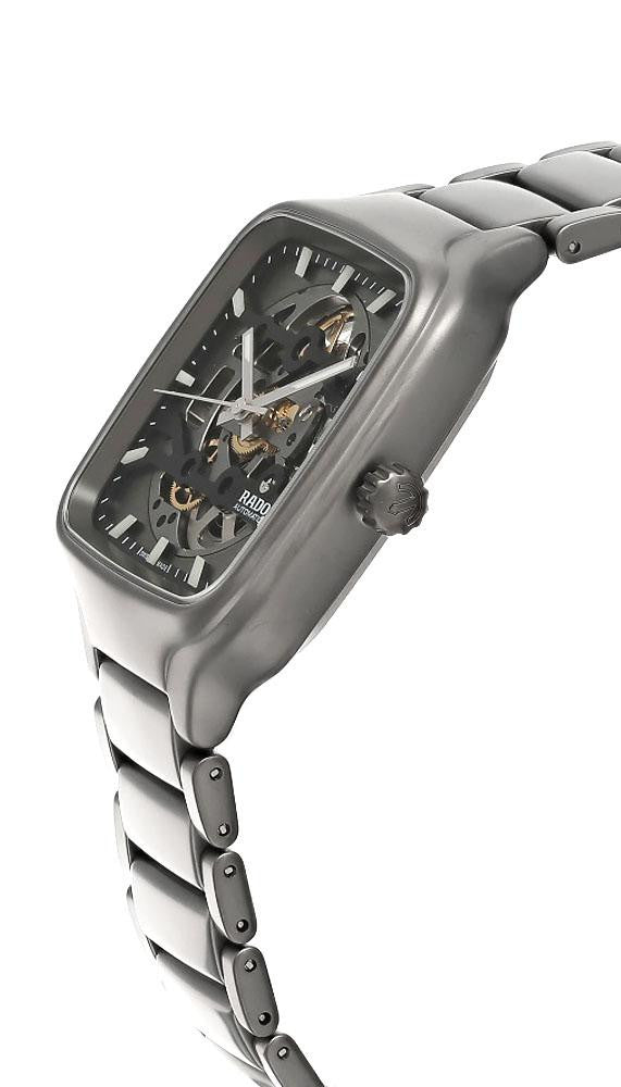 RADO True Square Automatic Stainless Steel 38 mm Skeleton Dial Men's Watch