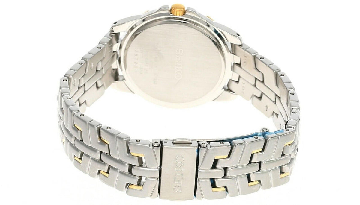Seiko White Dial Two-tone Stainless Steel Men's Watch