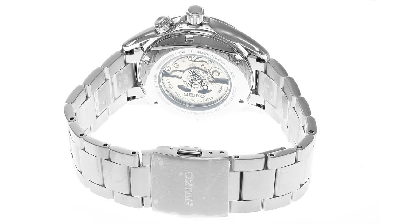 SEIKO Prospex Alpinist Stainless Steel 39.5 mm Black Dial Men's Watch