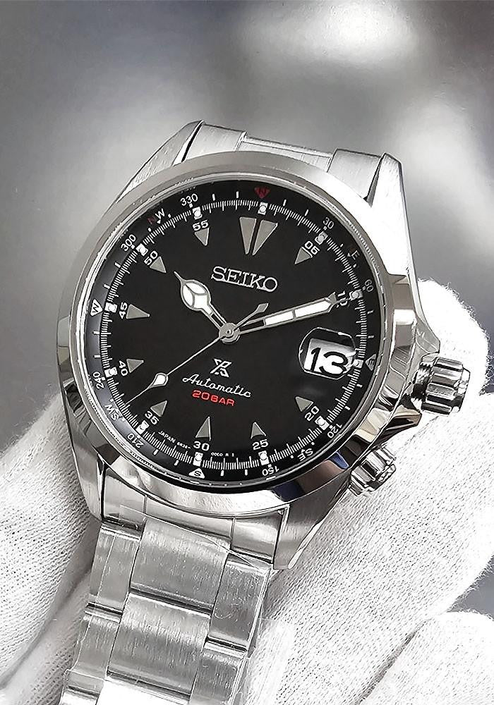 SEIKO Prospex Alpinist Stainless Steel 39.5 mm Black Dial Men's Watch