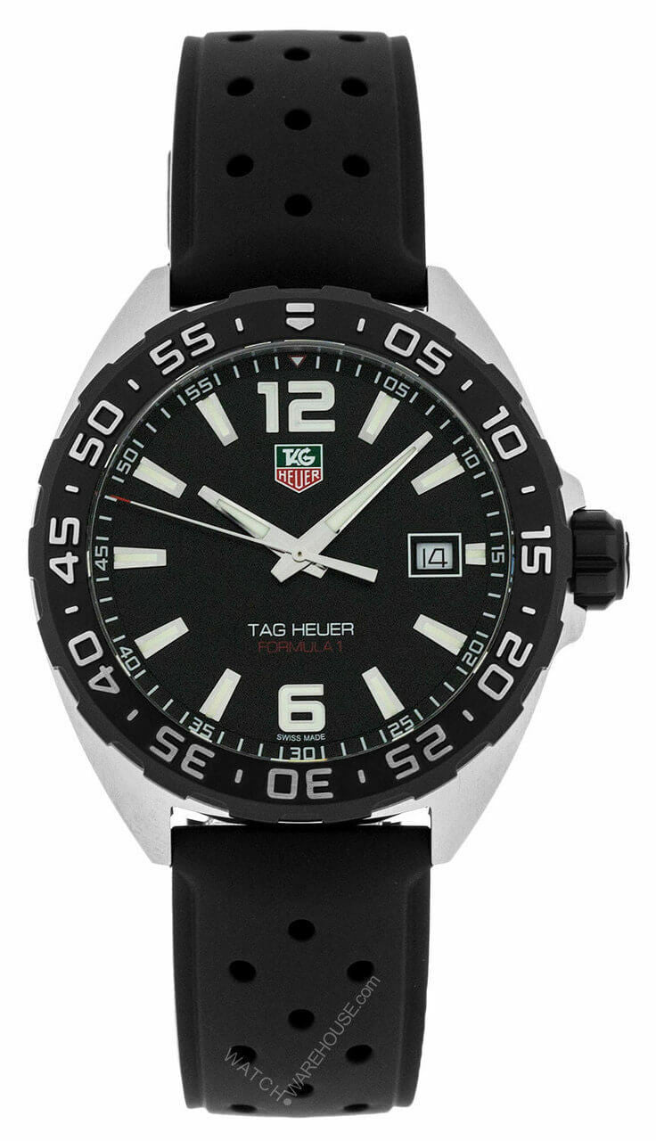 TAG HEUER Formula-1 Black Dial Rubber Band Men's Watch