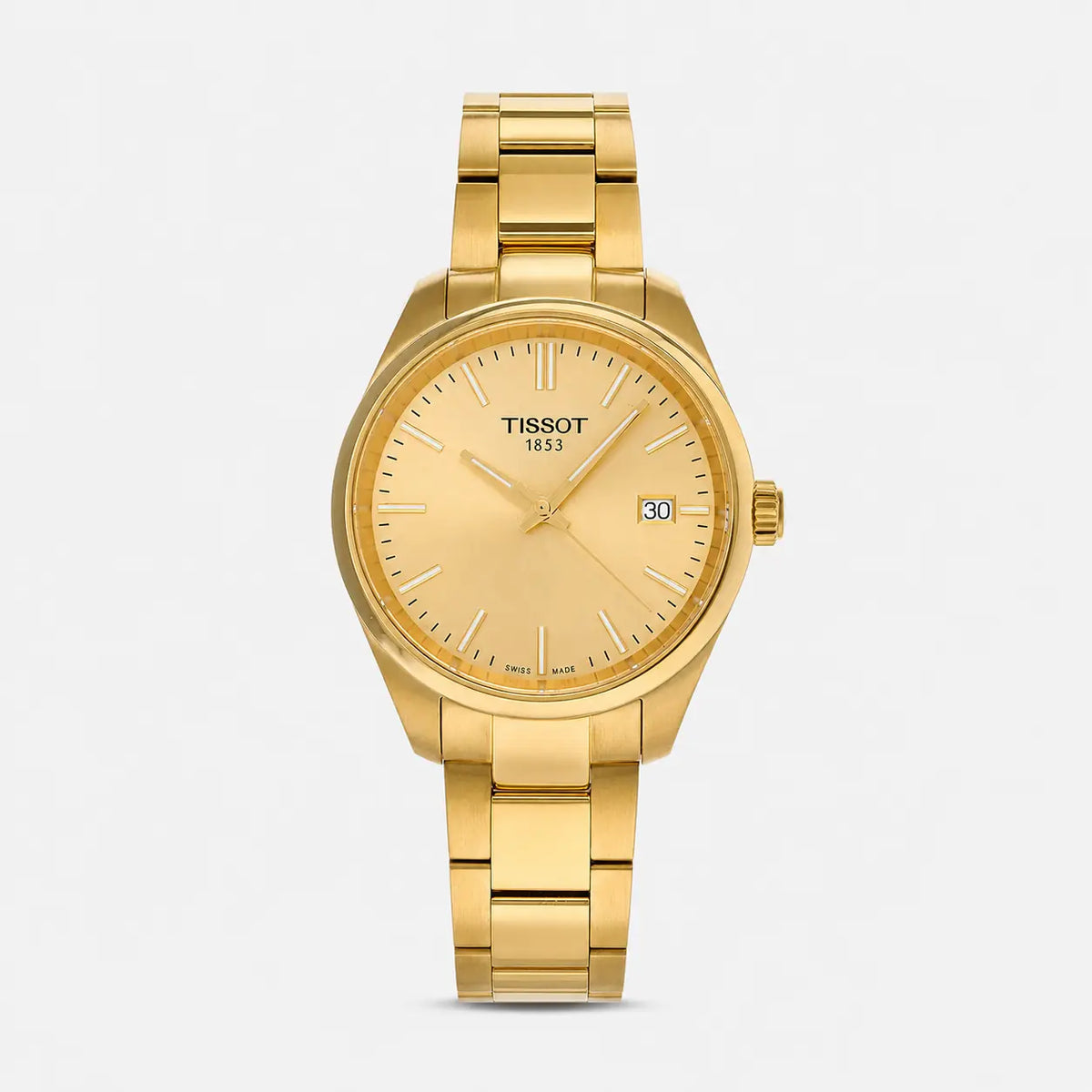 TISSOT PR 100 Quartz 34 mm Stainless Steel Champagne Dial Women's Watch