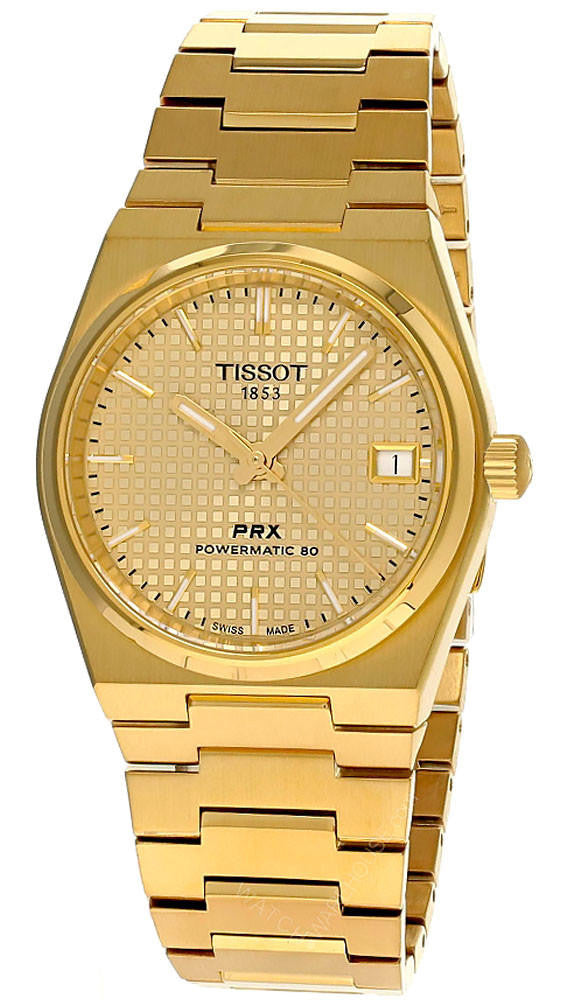 TISSOT PRX Powermatic 80 40 mm Stainless Steel Champagne Dial Men's Watch