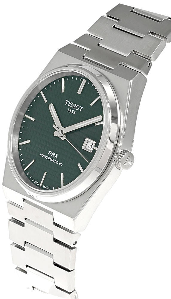 TISSOT PRX Powermatic 80 40 mm Stainless Steel Green Dial Men's Watch