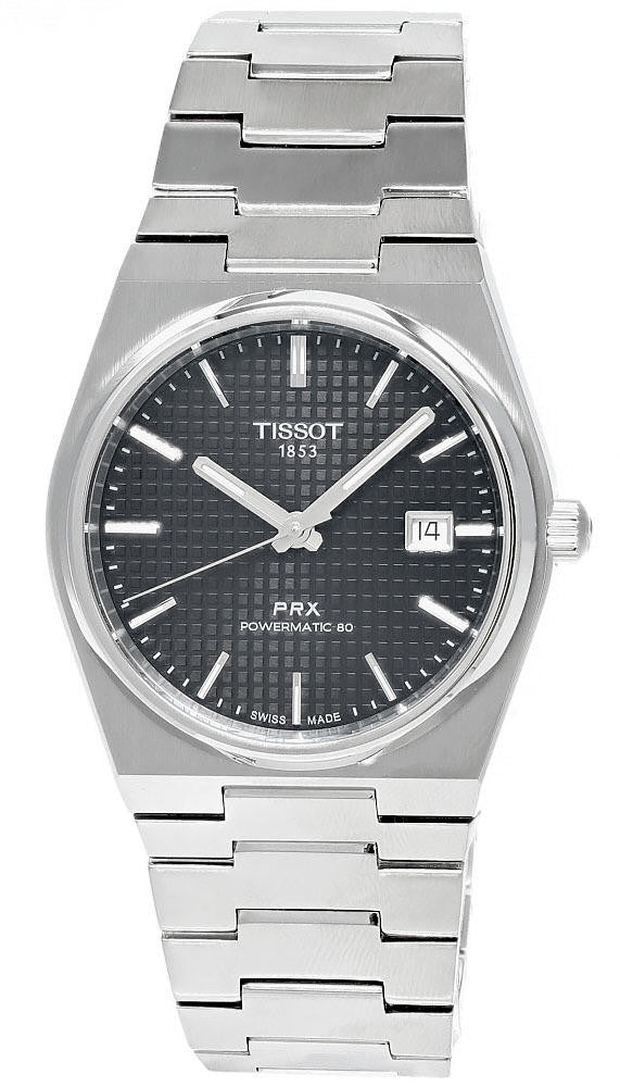 TISSOT PRX Powermatic 80 Stainless Steel Black Dial Men's Watch