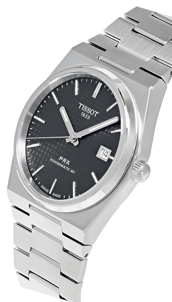 TISSOT PRX Powermatic 80 Stainless Steel Black Dial Men's Watch