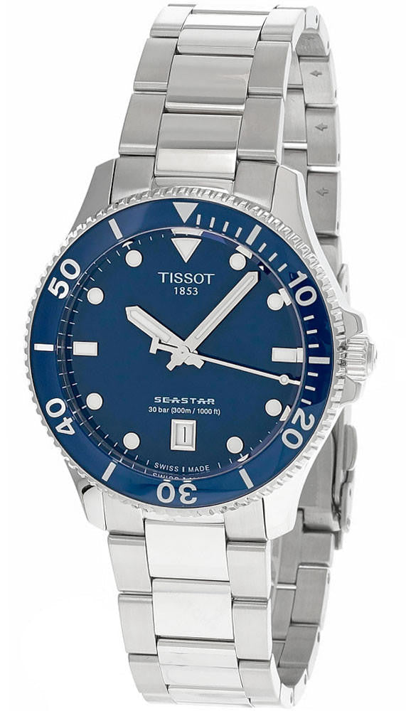 TISSOT Seastar 1000 40 mm Quartz Stainless Steel Blue Dial Men's Watch