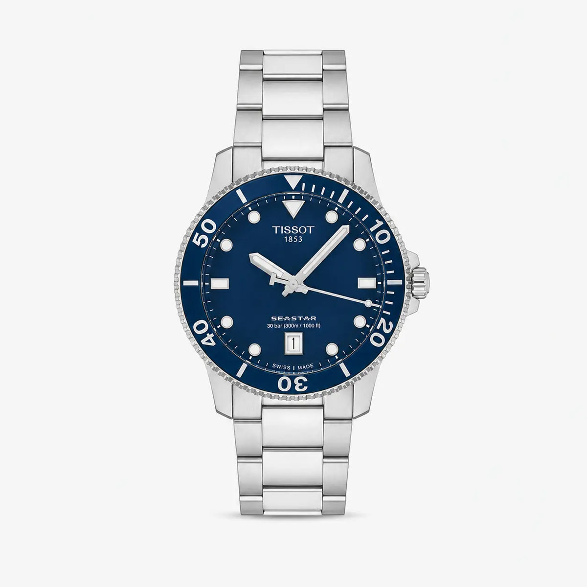 TISSOT Seastar 1000 40 mm Quartz Stainless Steel Blue Dial Men's Watch