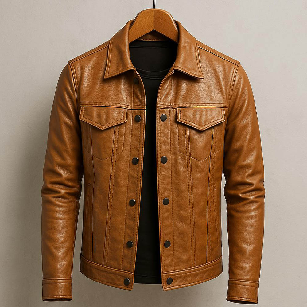 Markus Faux Leather Jacket