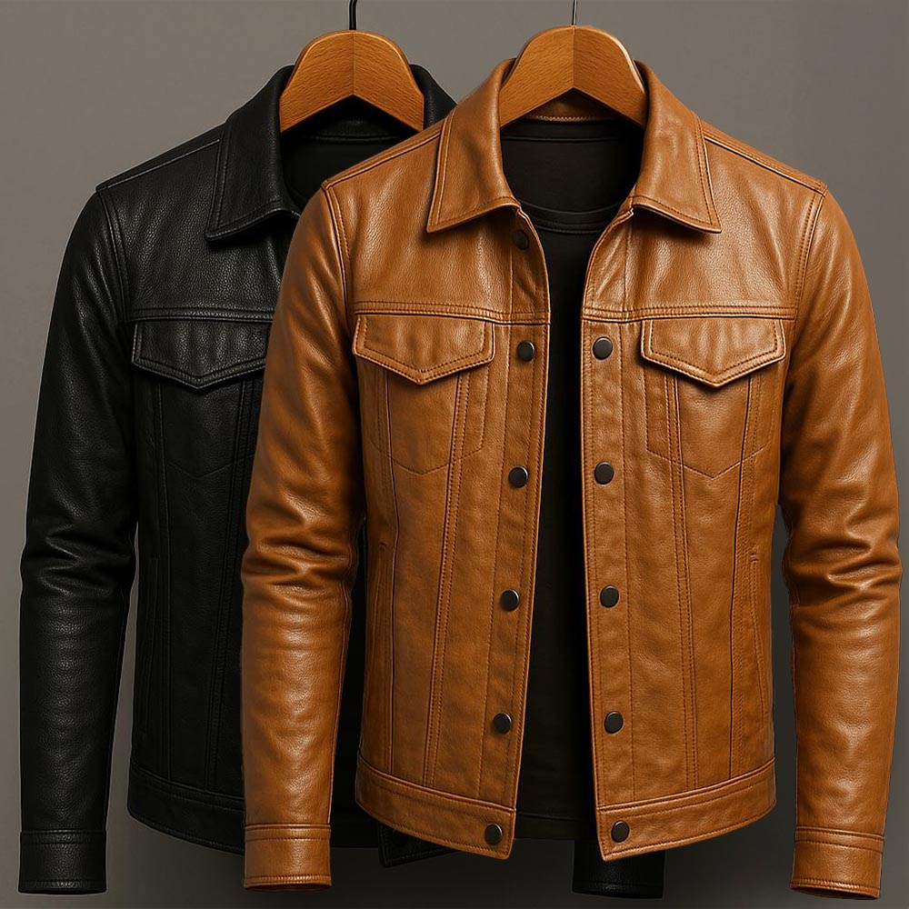 Markus Faux Leather Jacket