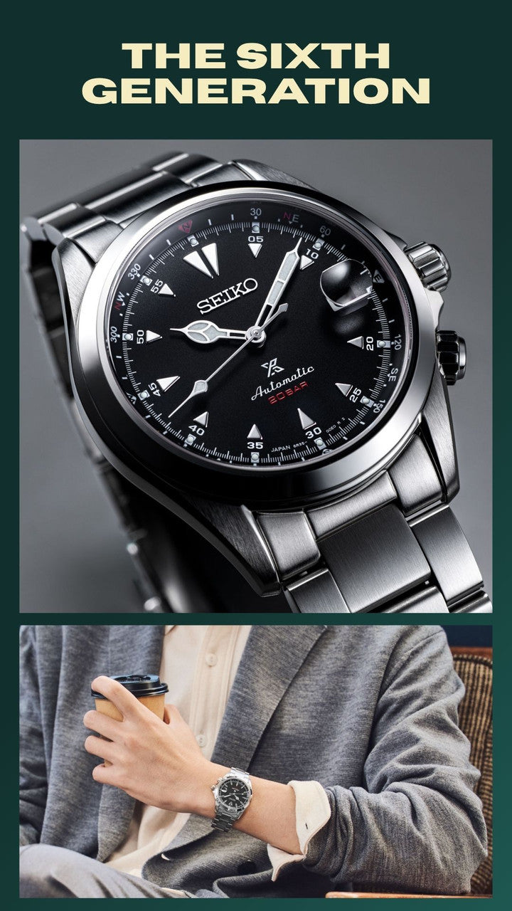 Seiko Prospex Alpinist Watch | 39.5 mm | Automatic | Black