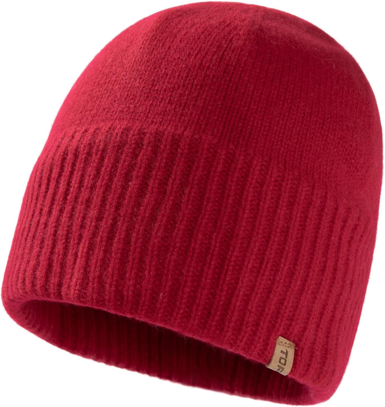 TOP-EX PolarWool™ Oversized L/XL/XXL 100% Merino Wool Beanie Fleece Lined Cuffed Watch Fisherman Cap