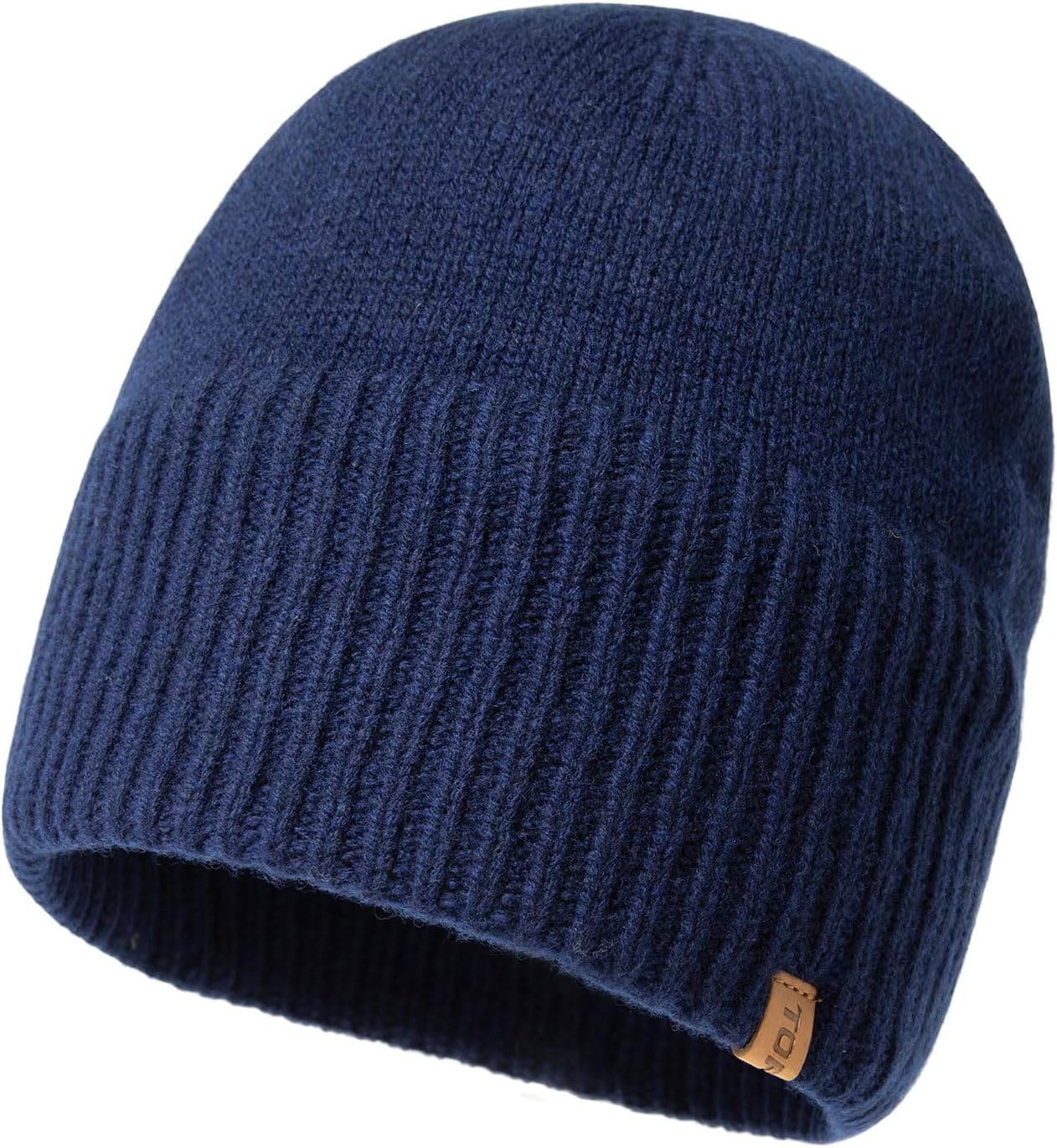 TOP-EX PolarWool™ Oversized L/XL/XXL 100% Merino Wool Beanie Fleece Lined Cuffed Watch Fisherman Cap