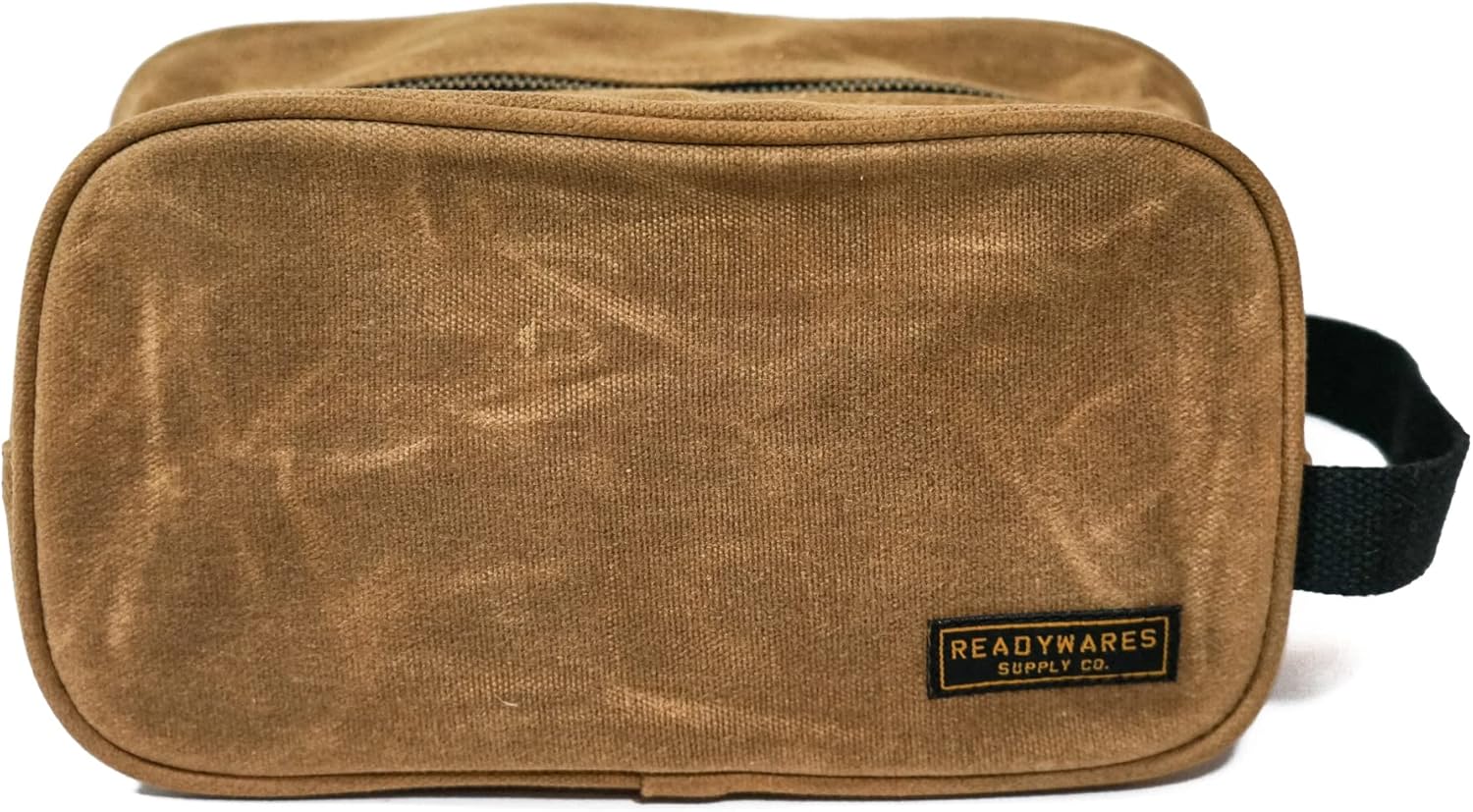 Readywares Toiletry Bag | Waxed Canvas Travel Dopp Kit for Men, Tan