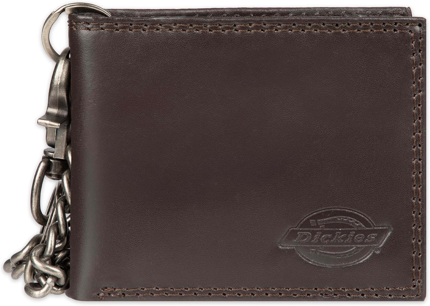 Dickies Men's RFID Everyday Leather Bifold Chain Wallet Black