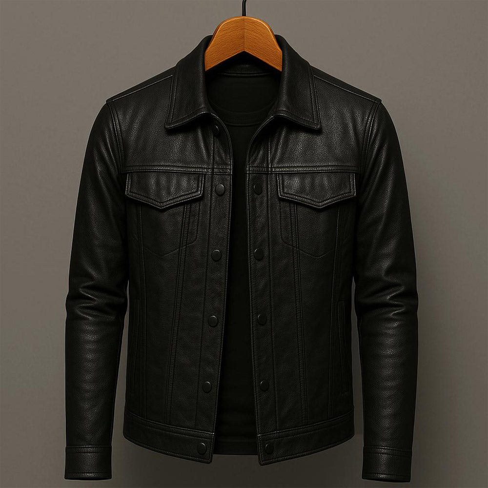 Markus Faux Leather Jacket