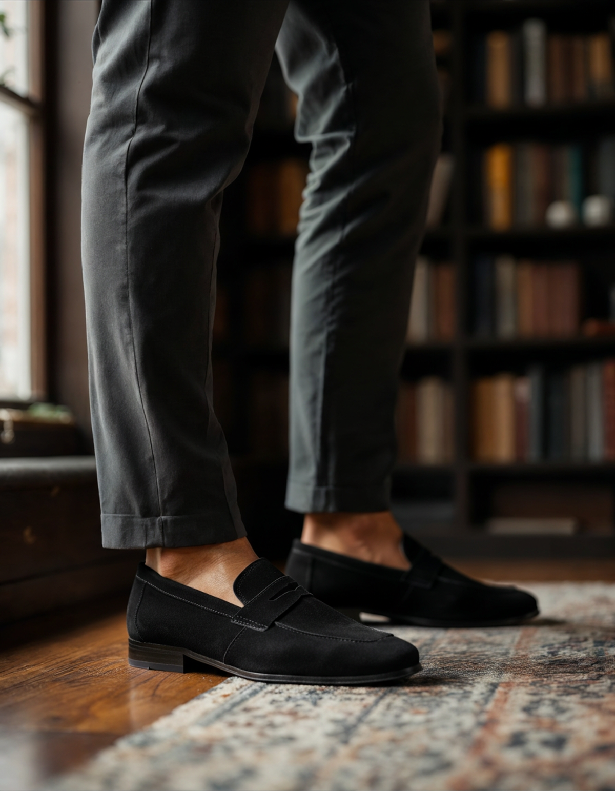 Penny Loafers in Suede Thamestrade