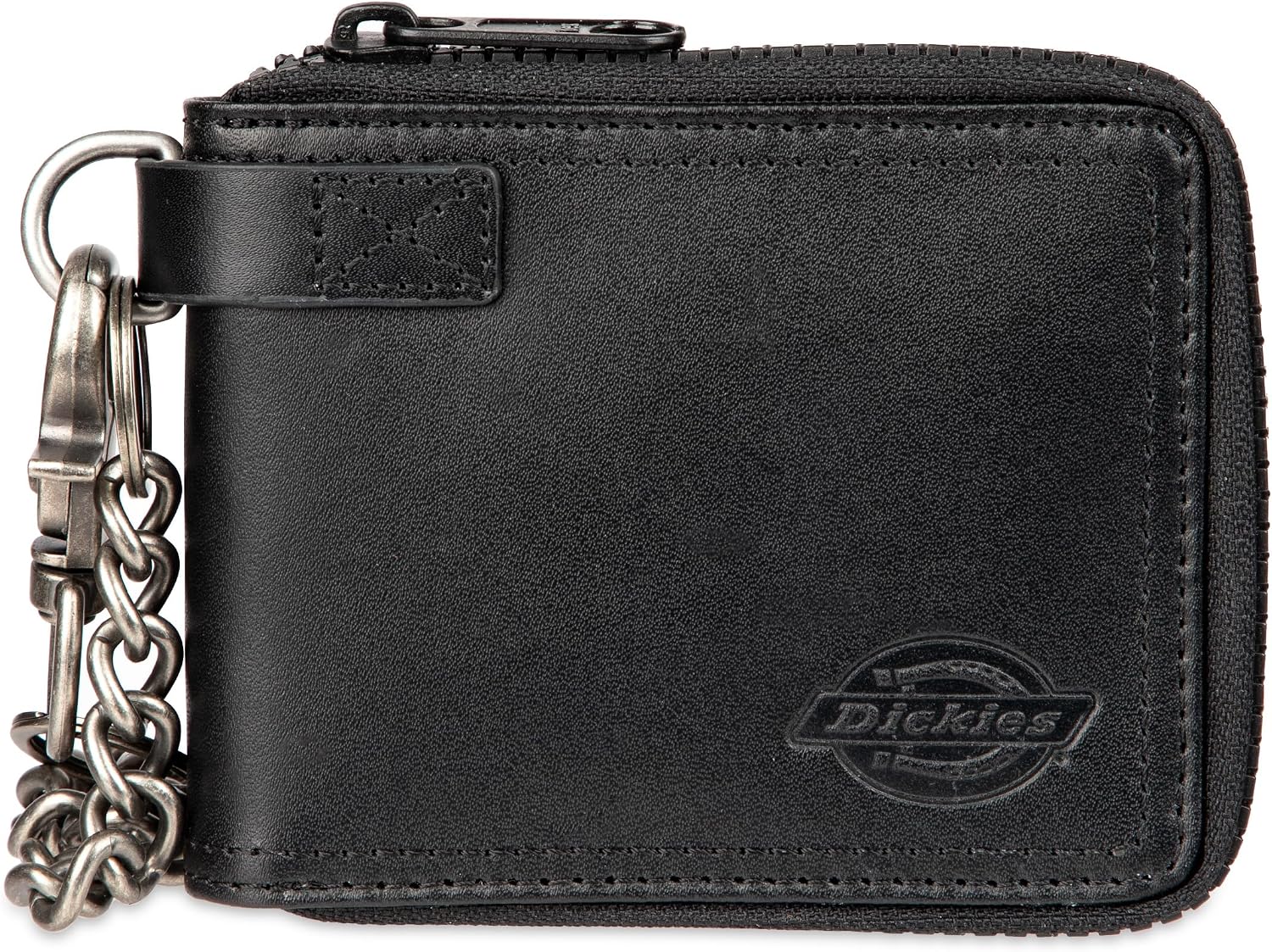 Dickies Men's RFID Everyday Leather Bifold Chain Wallet Black