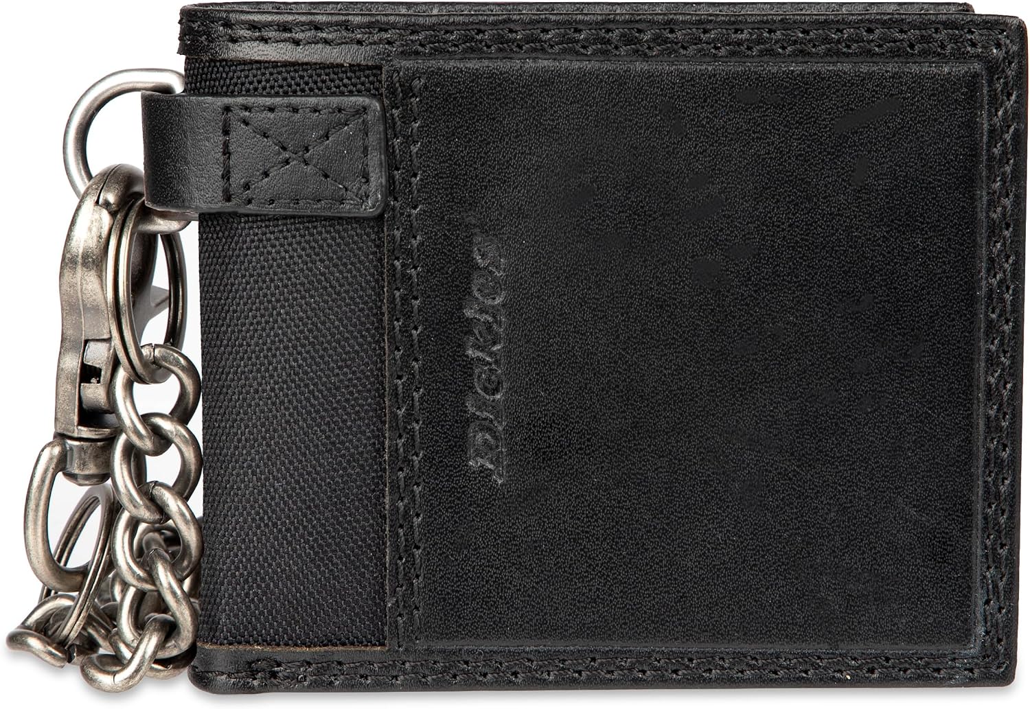 Dickies Men's RFID Everyday Leather Bifold Chain Wallet Black