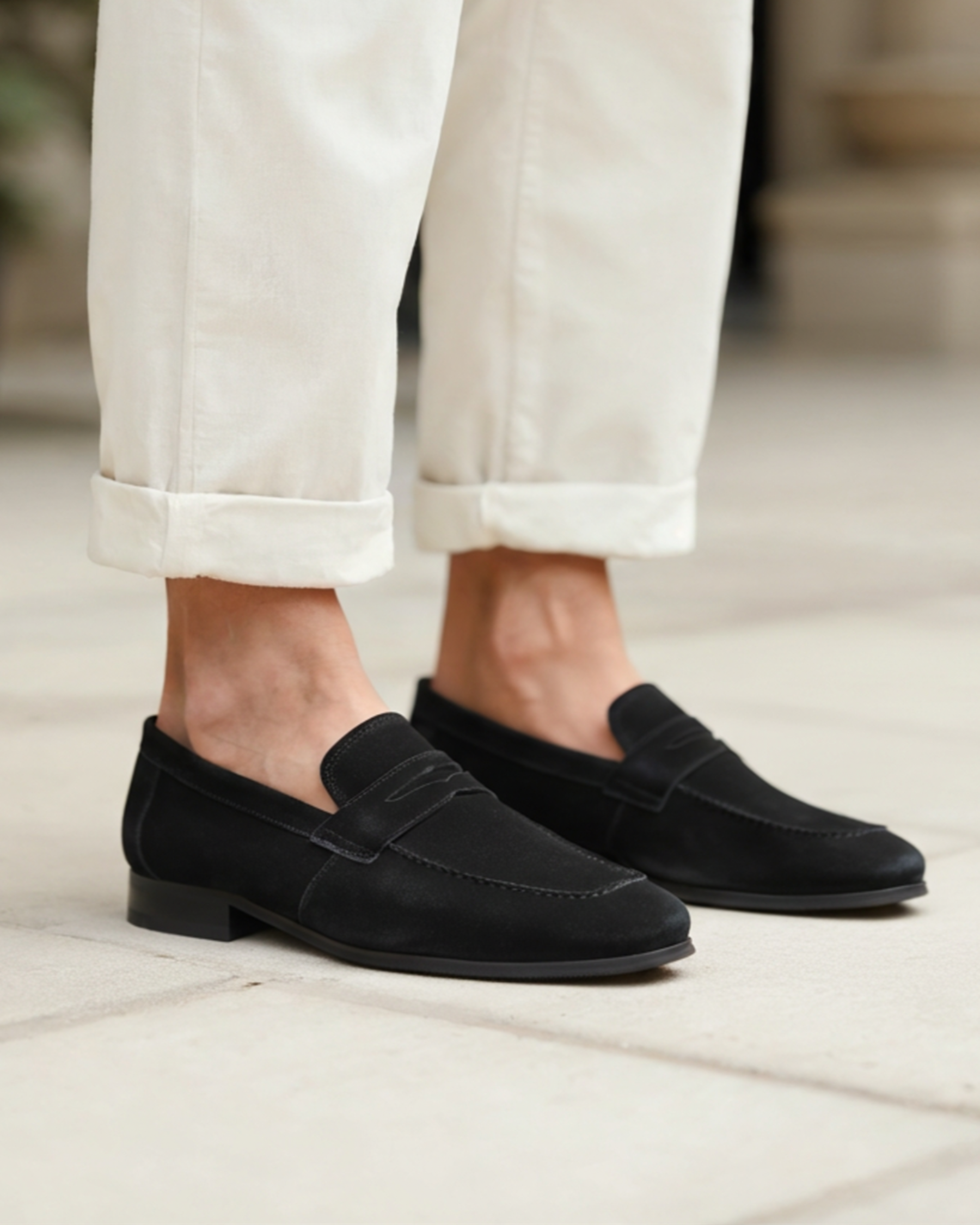 Penny Loafers in Suede Thamestrade