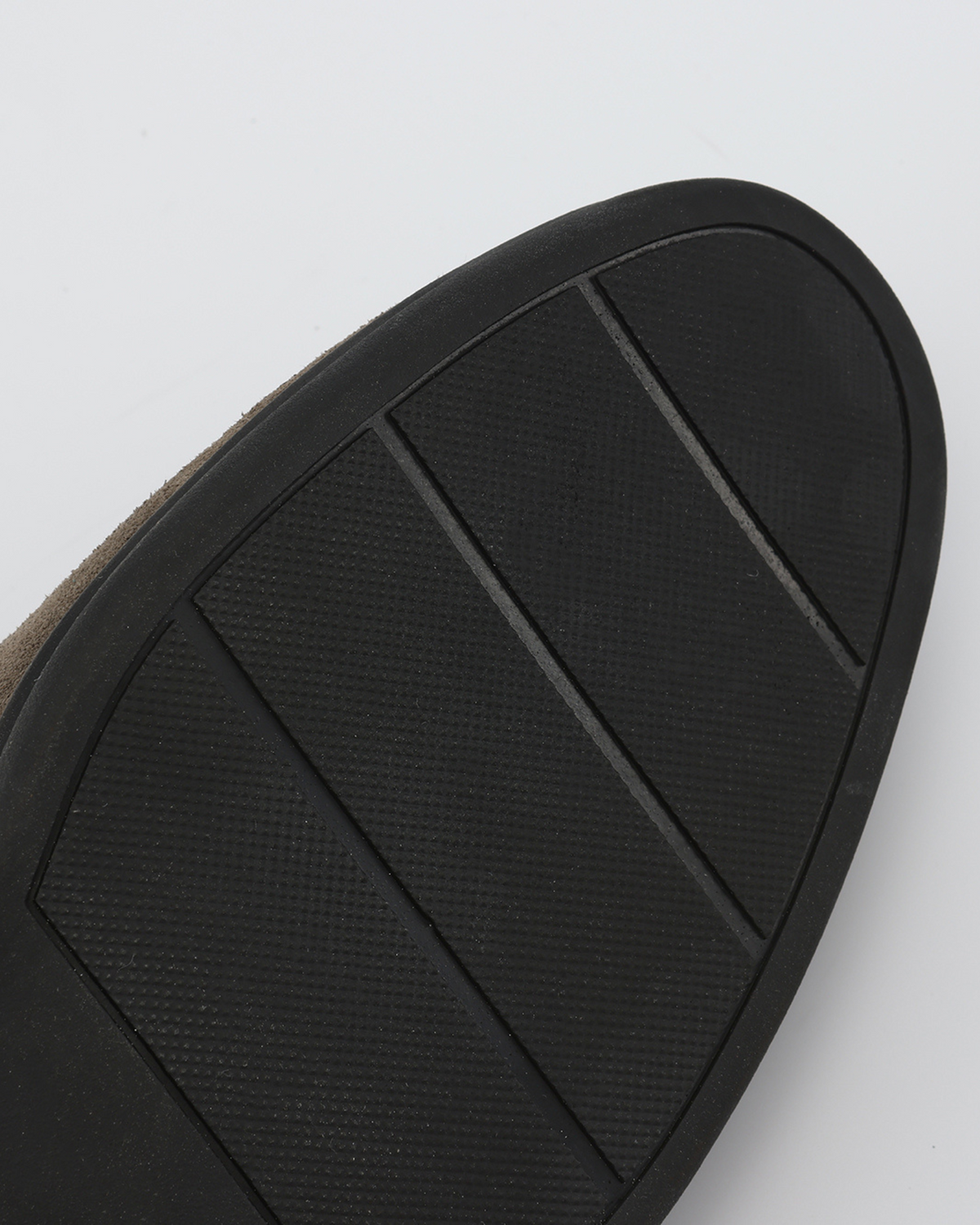 Black Sole Suede Loafers