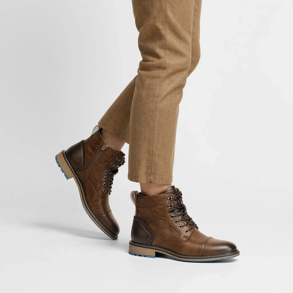 Leather Boots Comfortable Brand Fashion 2026 Ankle Boots