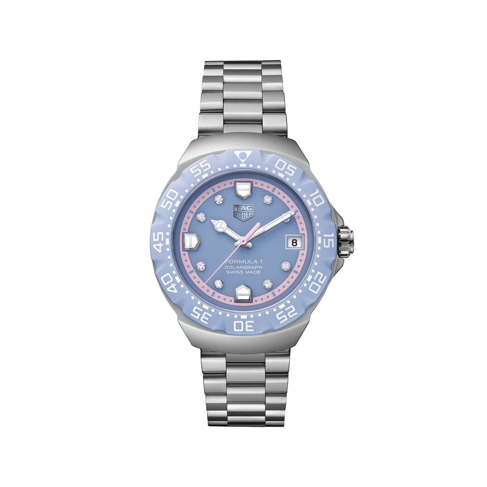 TAG Heuer Formula 1 Solargraph Blue Pink