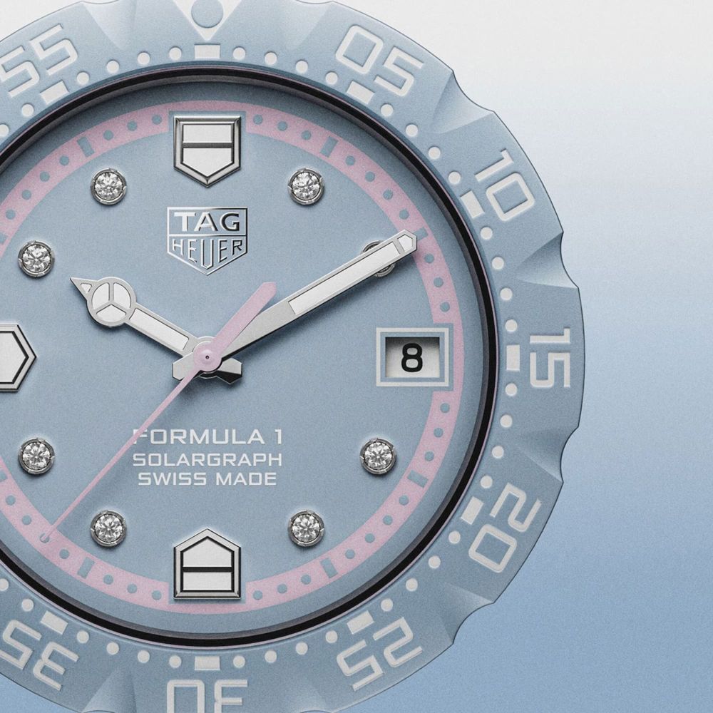 TAG Heuer Formula 1 Solargraph Blue Pink