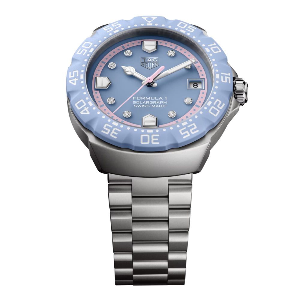 TAG Heuer Formula 1 Solargraph Blue Pink